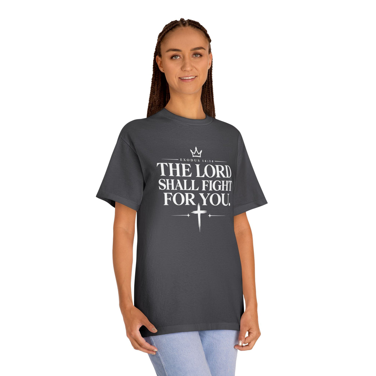 Faith T-Shirt "The Lord Shall Fight For You" — Christian Inspirational Tee