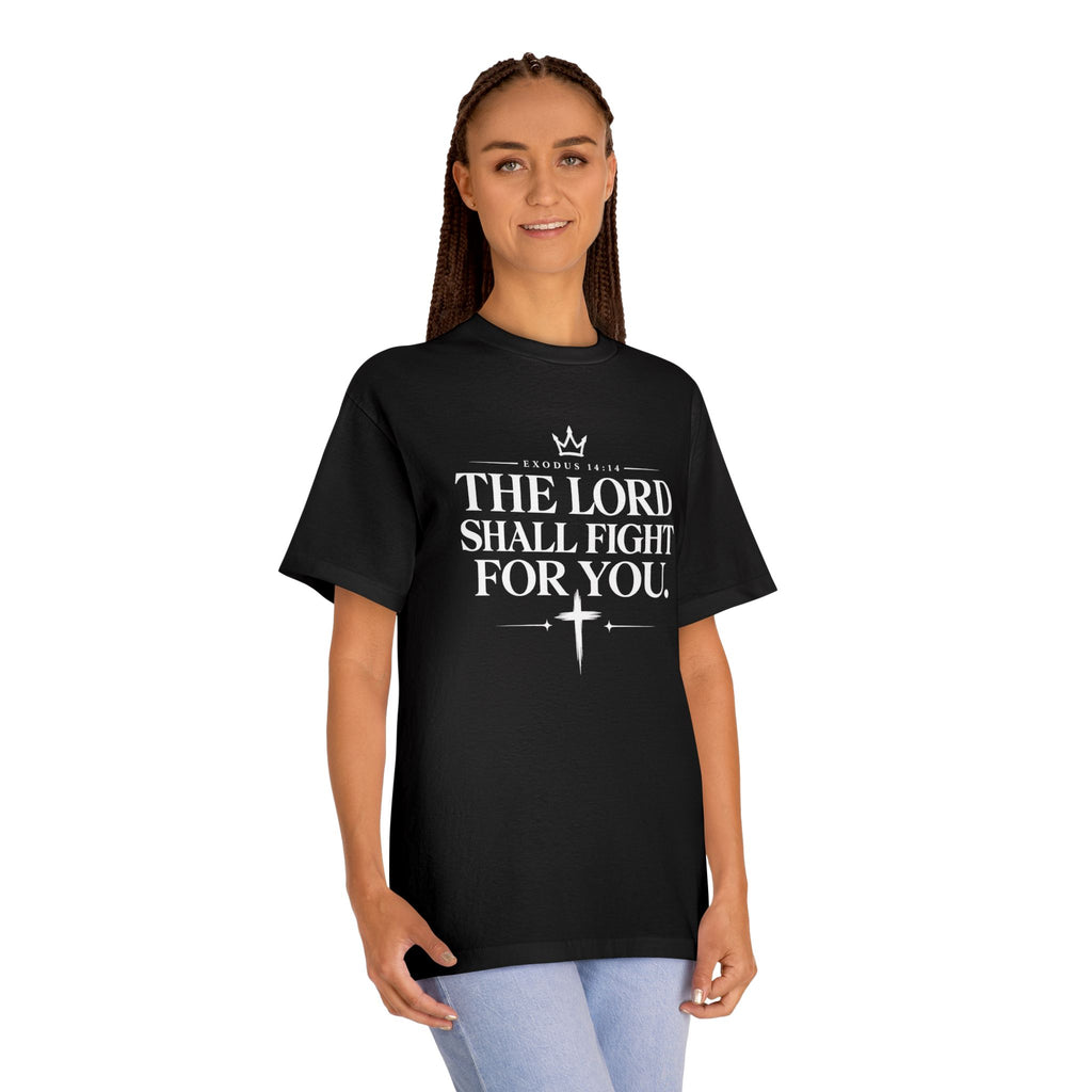 Faith T-Shirt "The Lord Shall Fight For You" — Christian Inspirational Tee