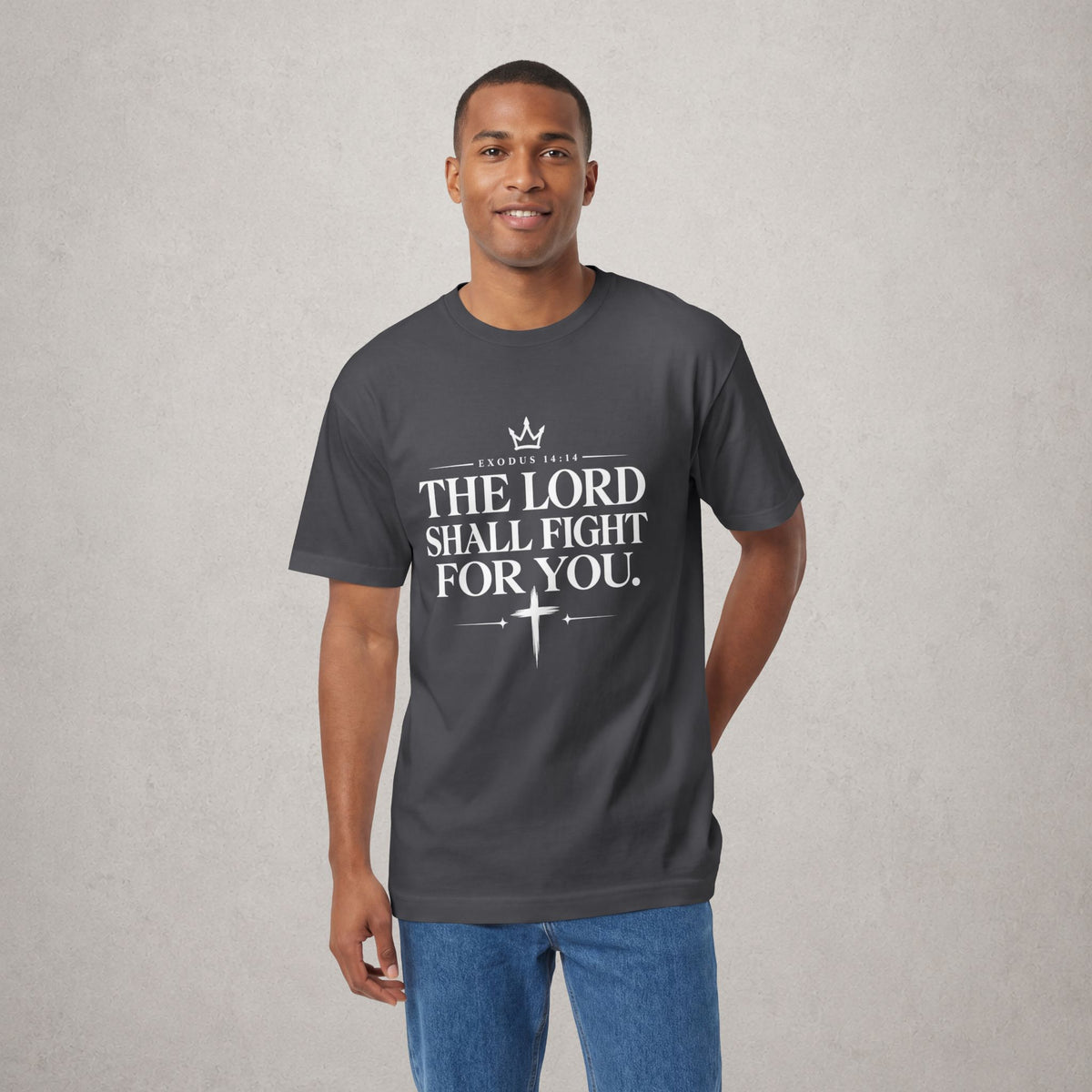 Faith T-Shirt "The Lord Shall Fight For You" — Christian Inspirational Tee