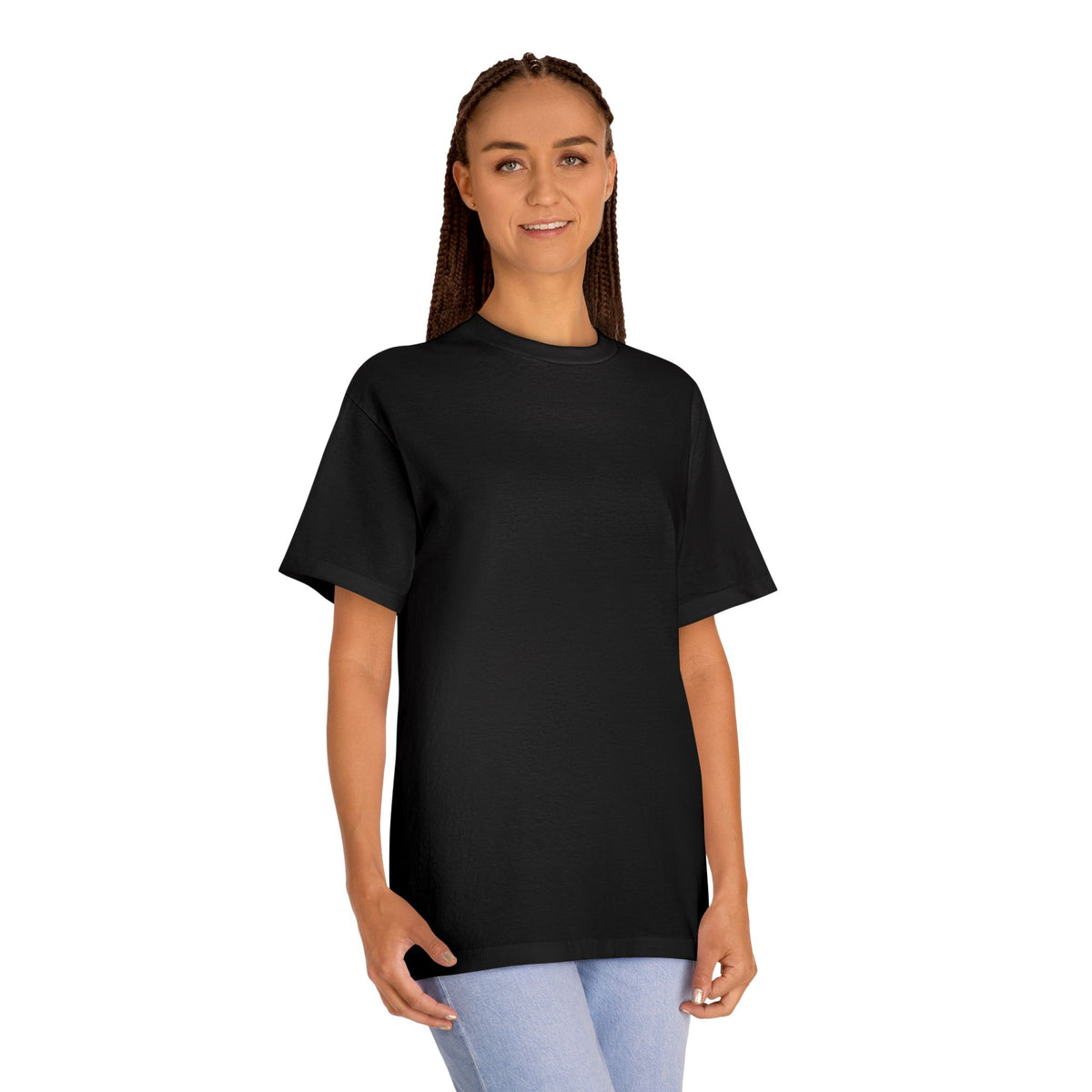 Christian Tee — “The Lord Is My Strength and Song” Inspirational Back Graphic