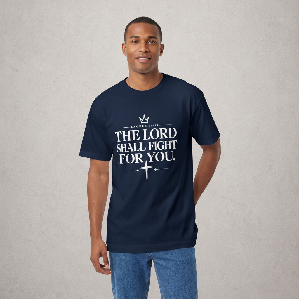 Faith T-Shirt "The Lord Shall Fight For You" — Christian Inspirational Tee
